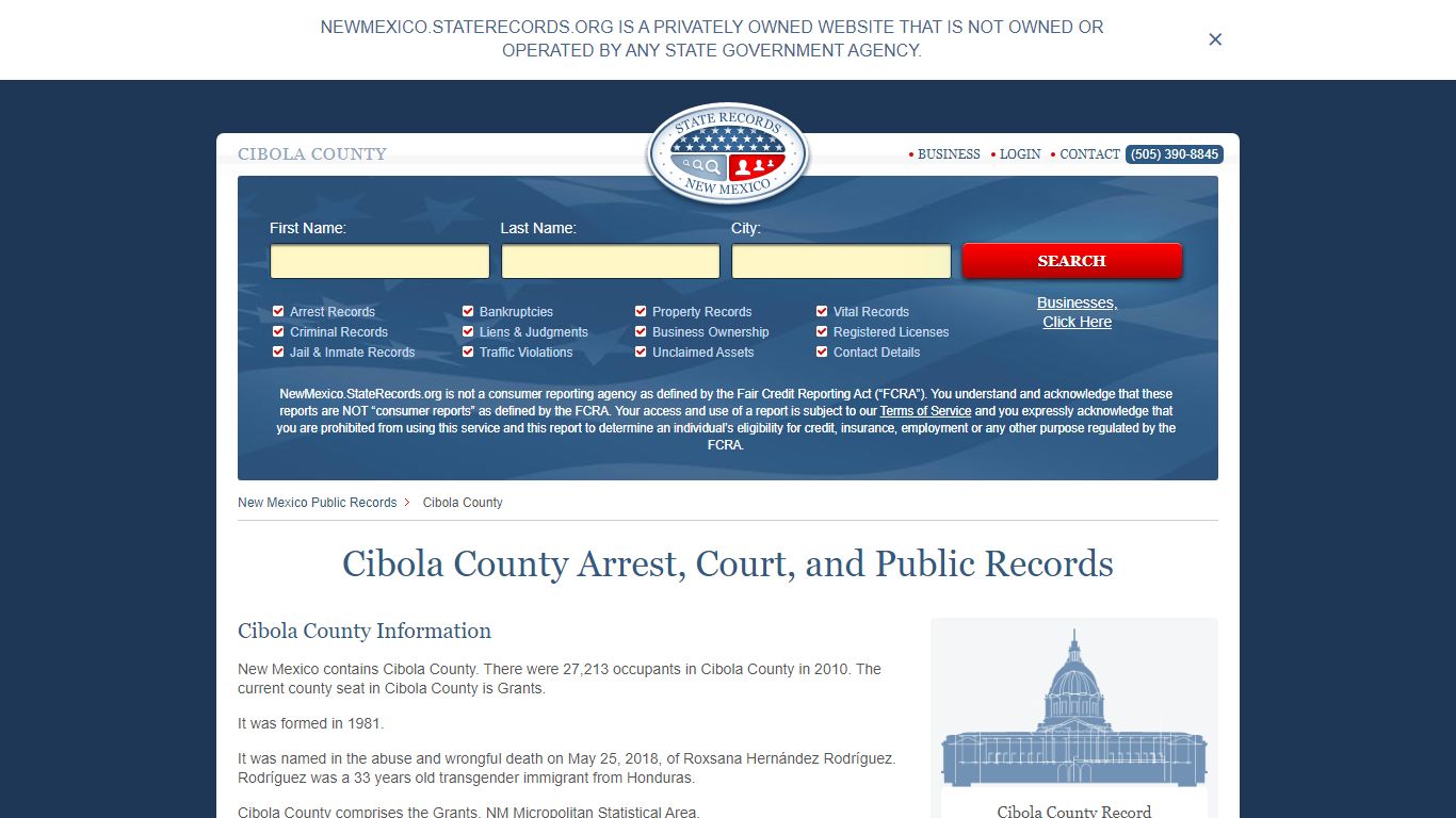 Cibola County Arrest, Court, and Public Records